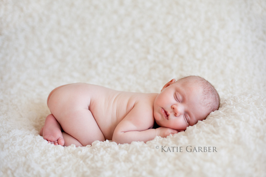 baby girl asleep on tummy