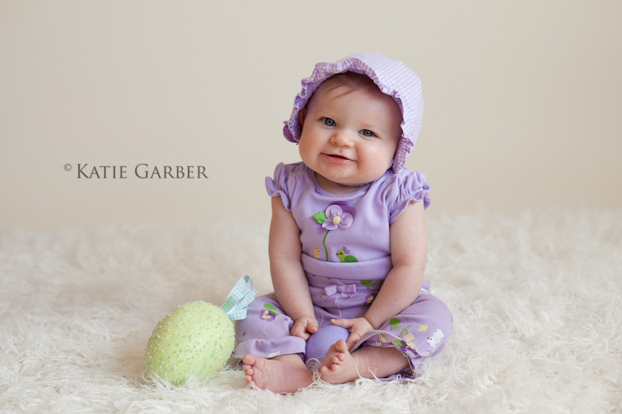 baby girl easter portrait
