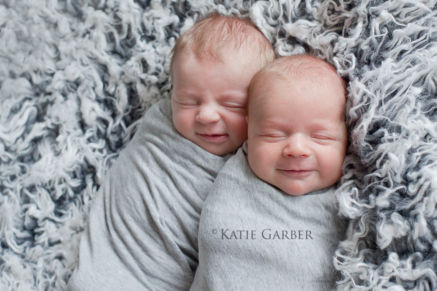 newborn babies smiling
