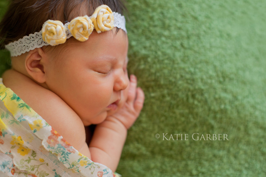 baby girl ruffle wrap and flower headband