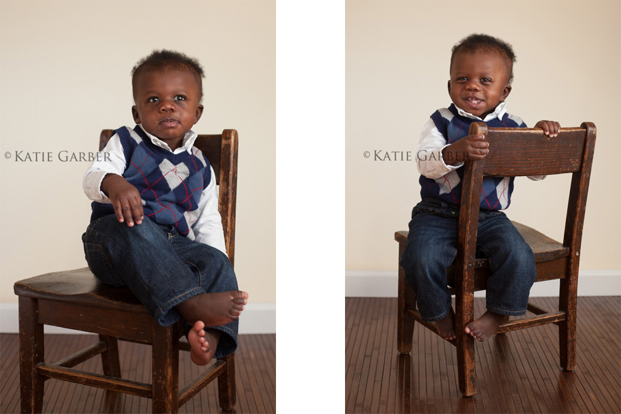 baby boy on chair