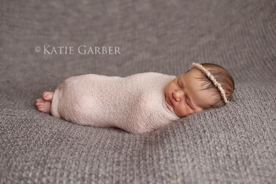 newborn girl stretch wrap headband