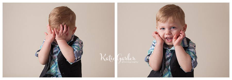 toddler playing peekaboo