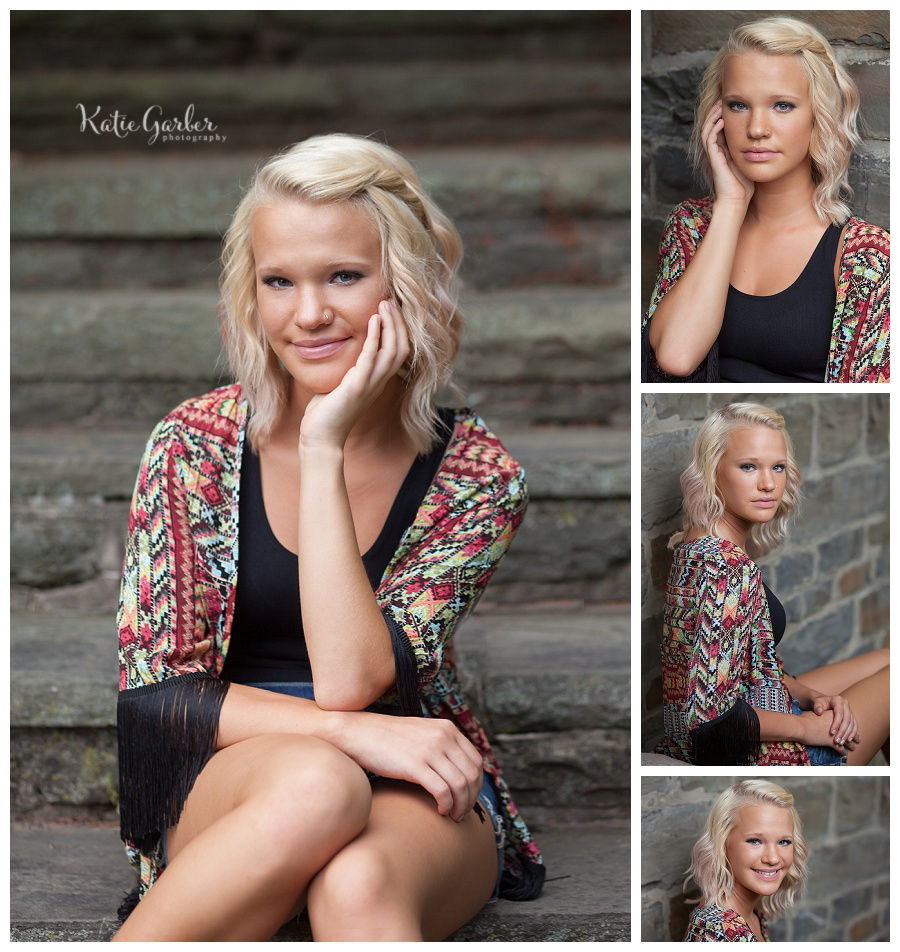 senior pictures stone wall