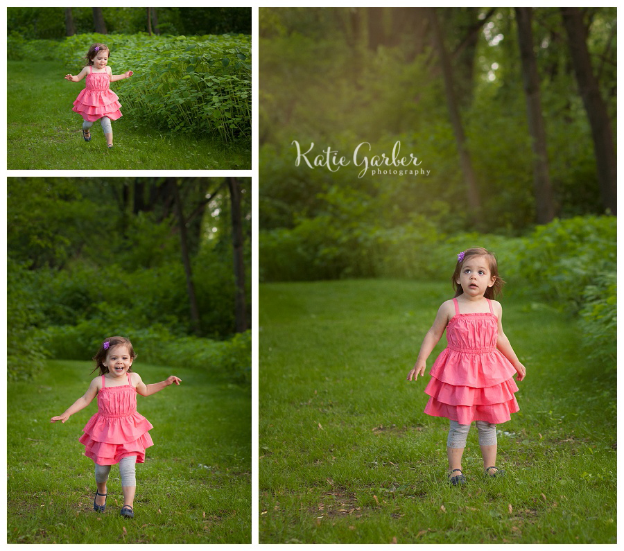 toddler girl running