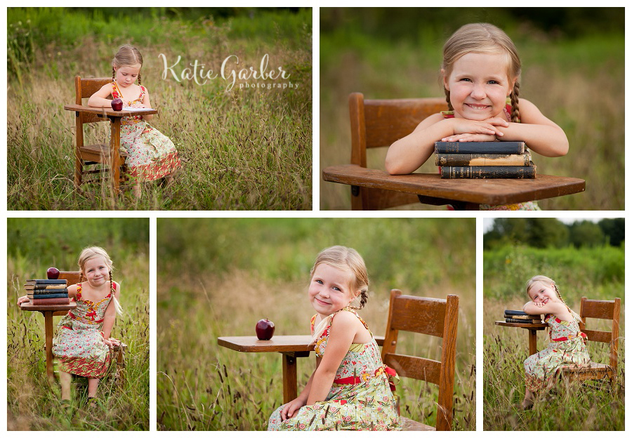 school portrait desk field