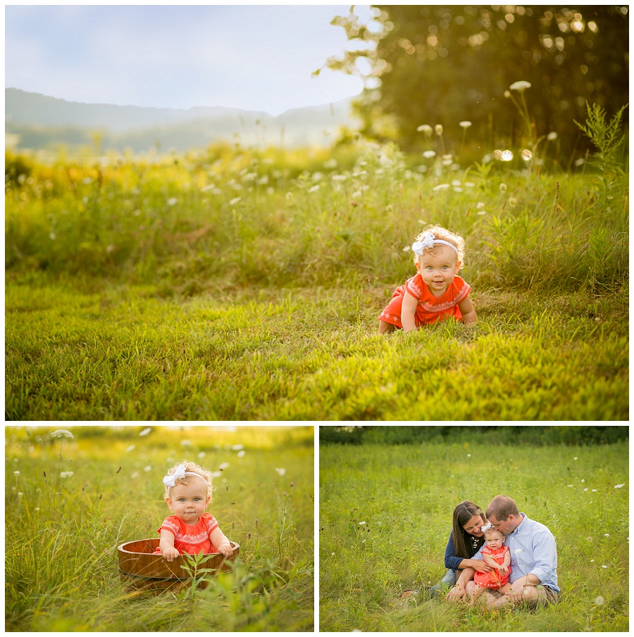one year old outdoor photo session