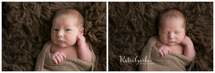 newborn baby awake and sleeping