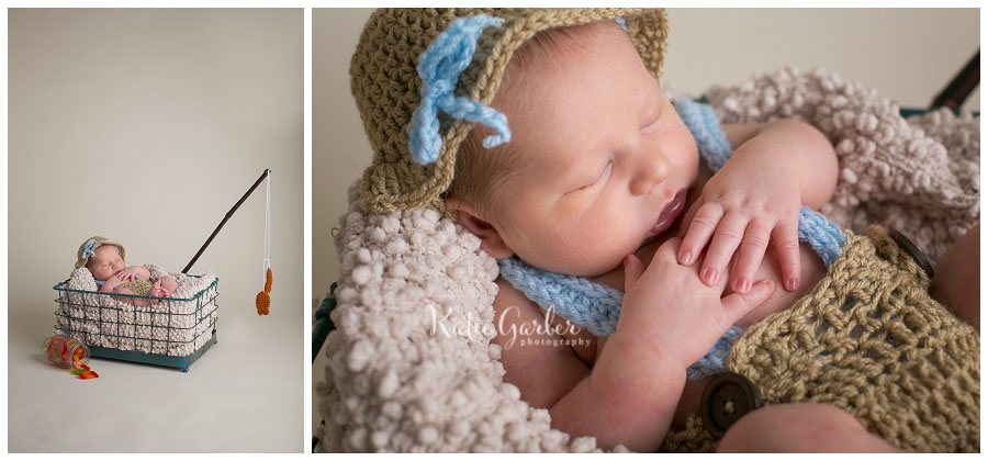 newborn baby fishing