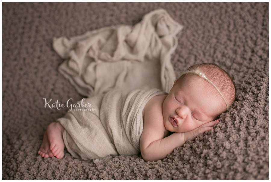 newborn baby girl flowy wrap