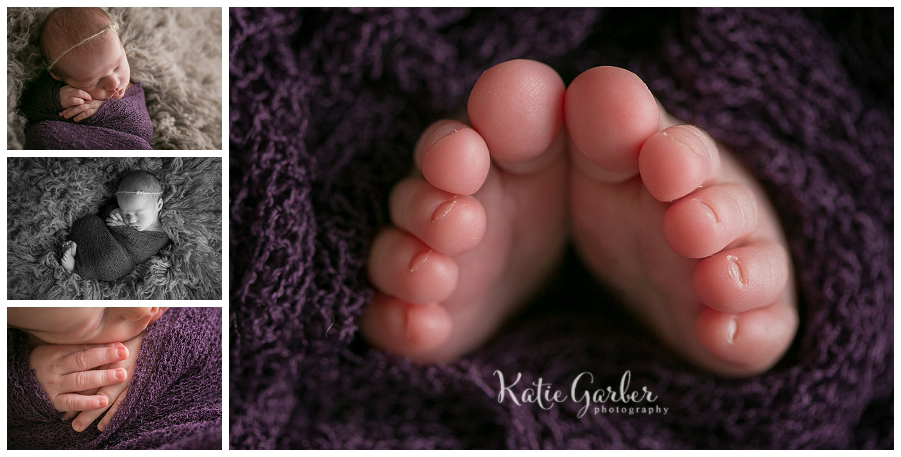 newborn baby toes macro