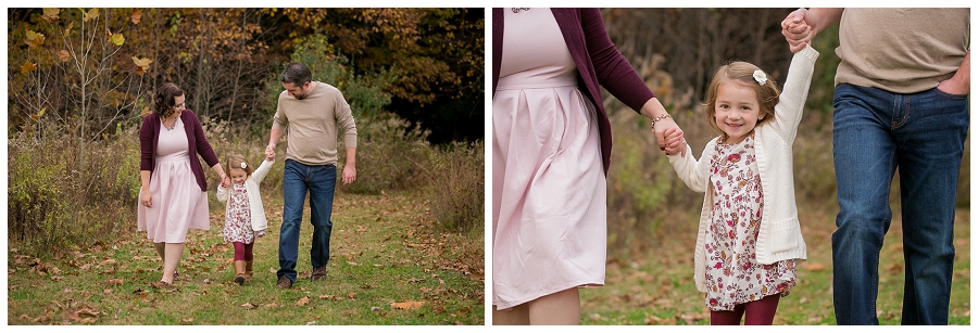 family-of-three-walking-path-photography