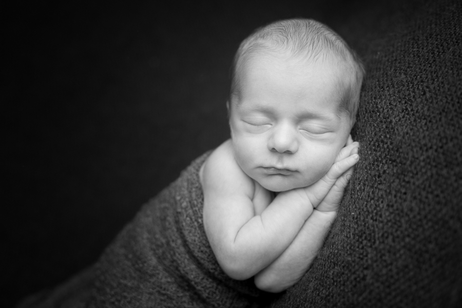 black and white baby photo newborn