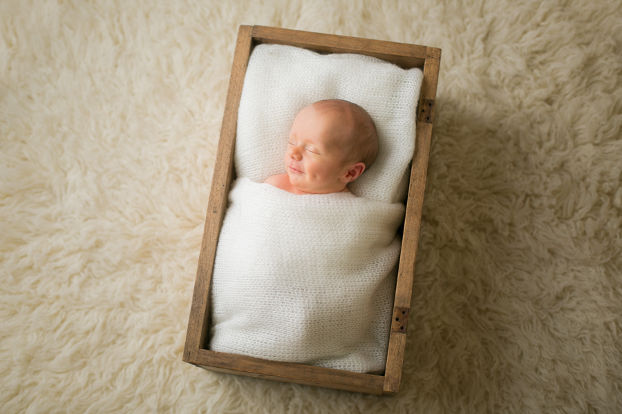 newborn baby photo box prop