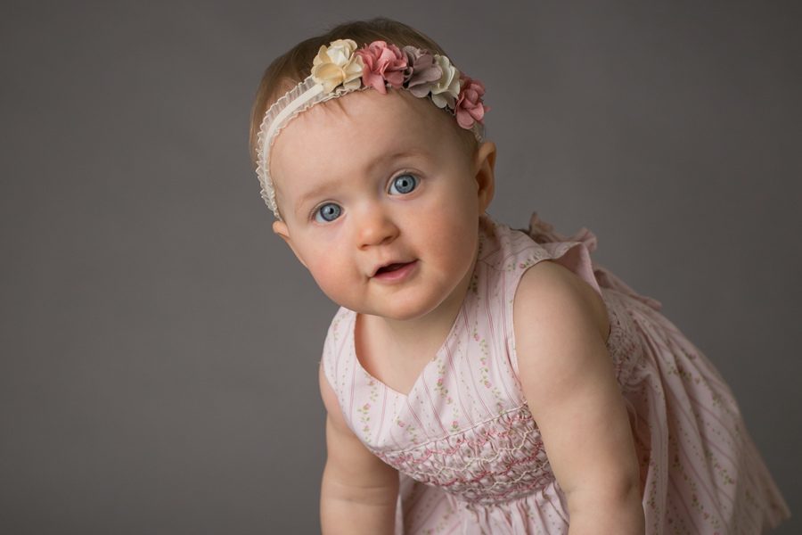 one year baby girl photo