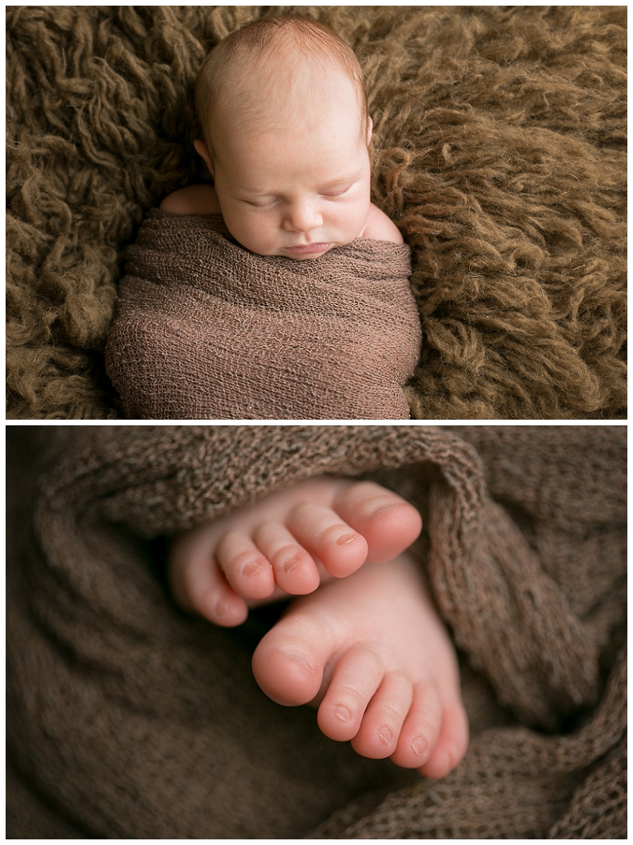 sleeping baby toes