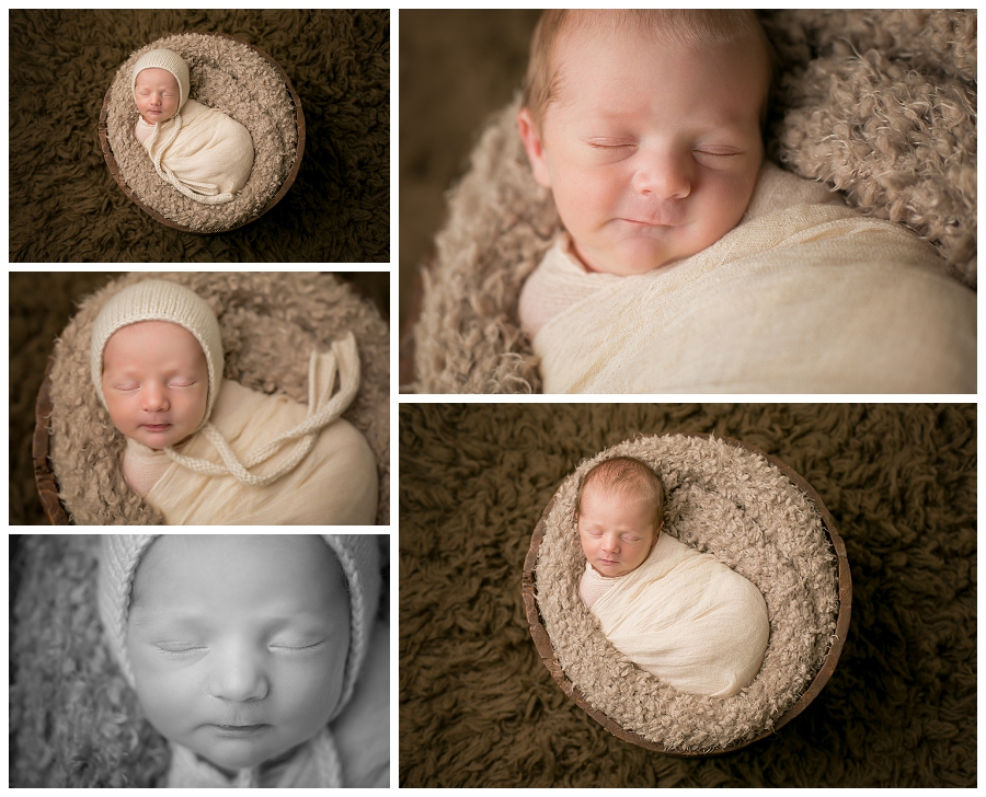 Katie Garber Photography – Williamsport newborn photographer – swaddled baby boy with hat