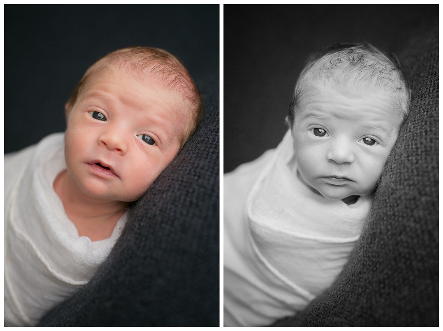 Katie Garber Photography – Williamsport newborn photographer – swaddled baby boy