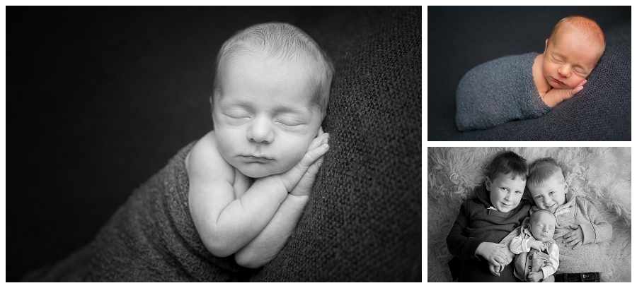 Katie Garber Photography – Williamsport newborn photographer – baby with siblings - Grant 11-18
